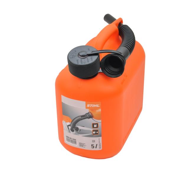 Bidon plastique orange de 5 litres STIHL pour carburant