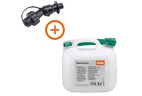 Bidon plastique orange de 5 litres STIHL pour carburant